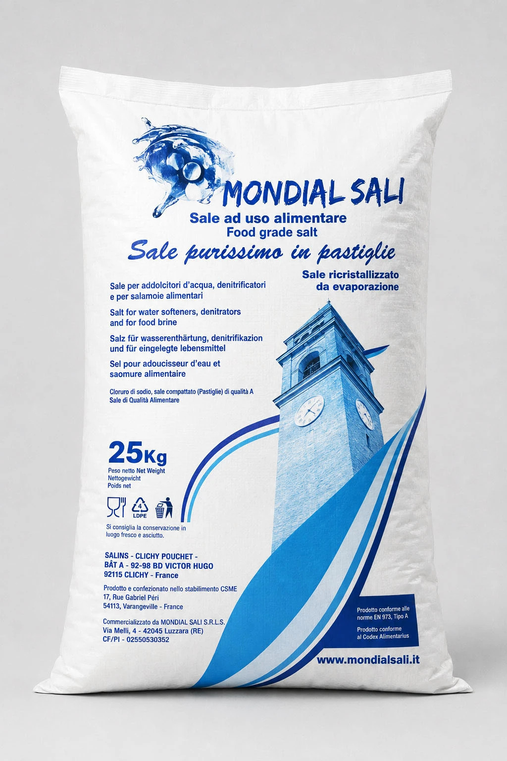 Mondial Sali — Packaging da 25 kg